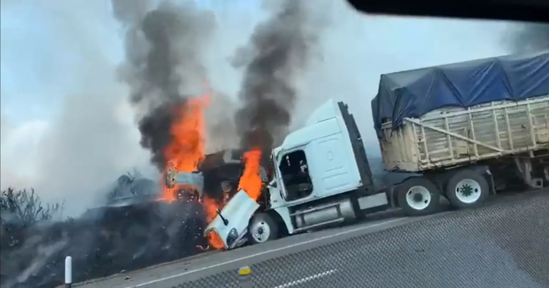 accidente autopista Zapotlanejo - Lagos