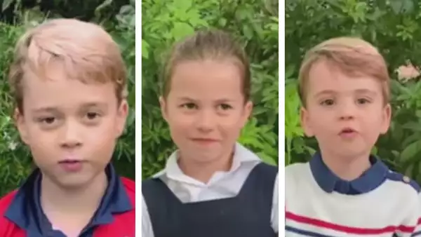 Príncipe George, princesa Charlotte y el príncipe Louis