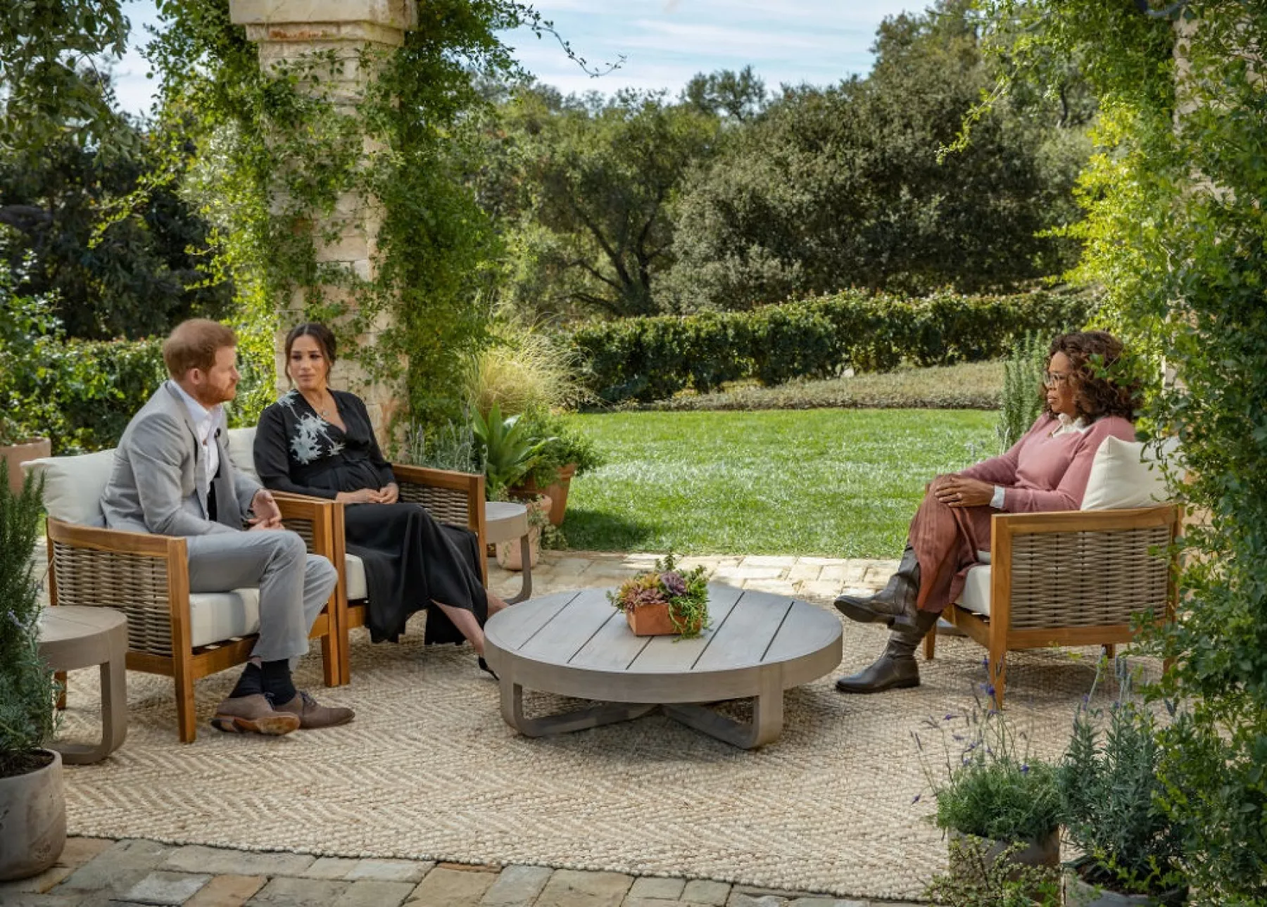 Príncipe Harry, Meghan Markle y Oprah Winfrey