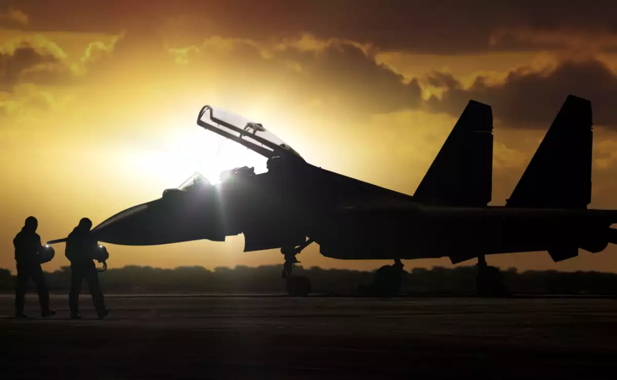 Military Aircraft at airfield on mission standby