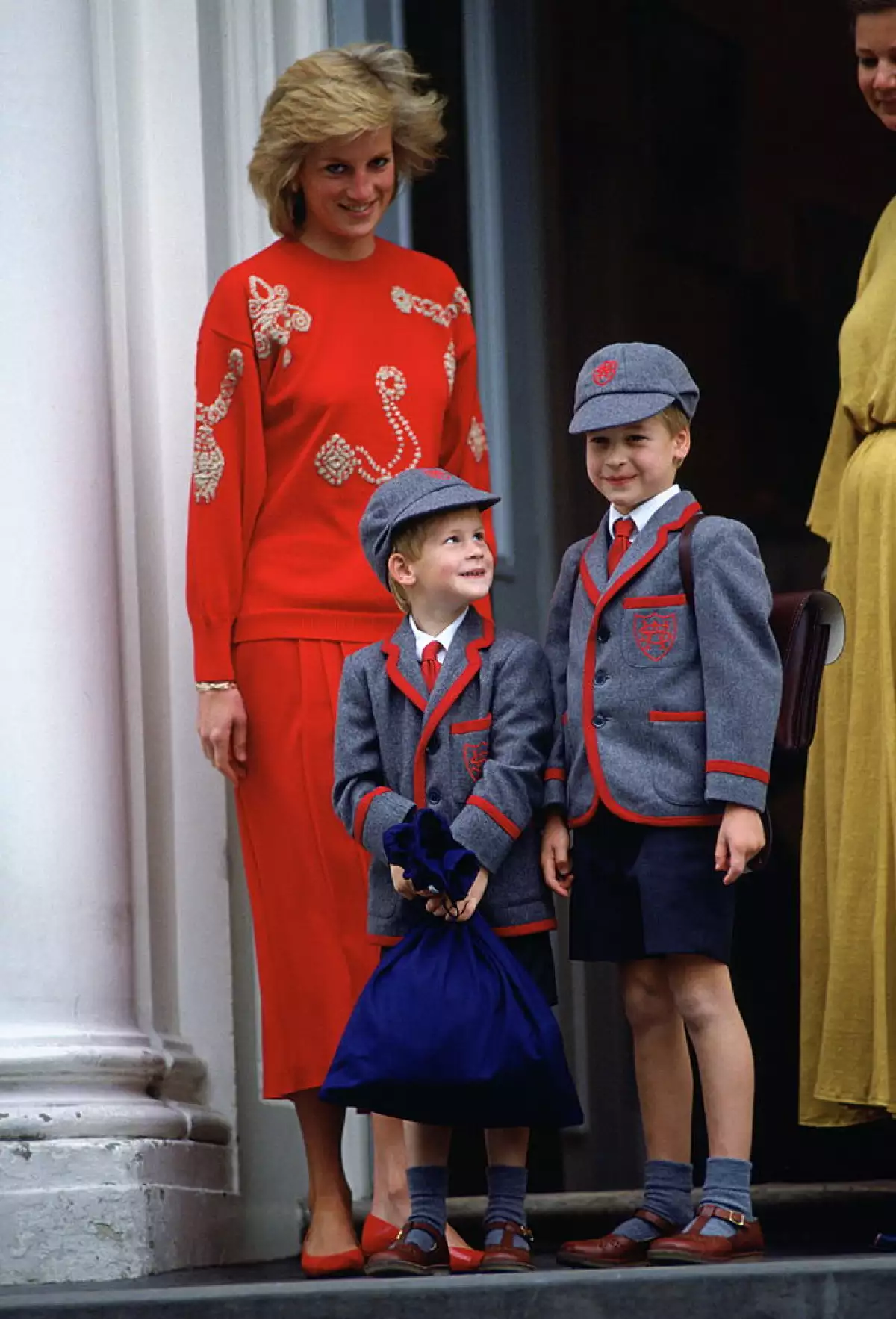 La princesa Diana, príncipe Harry y príncipe William