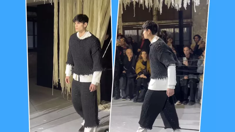 El influencer colombiano Jashlem cierra en desfile de KidSuper en París