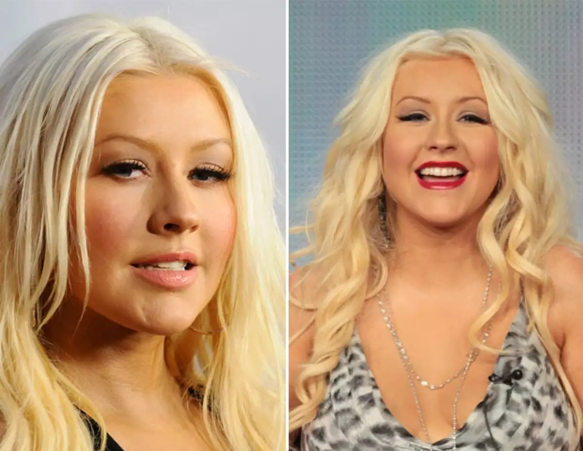 La primera imagen corresponde a la alfombra roja de ayer, la segunda cómo lucía el año pasado.