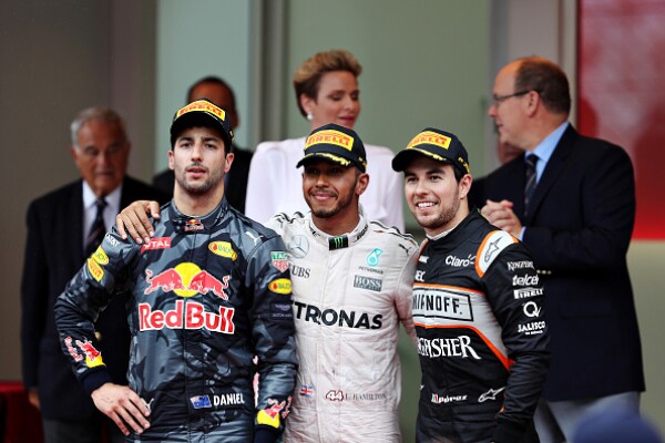 podio checo perez monaco 2016