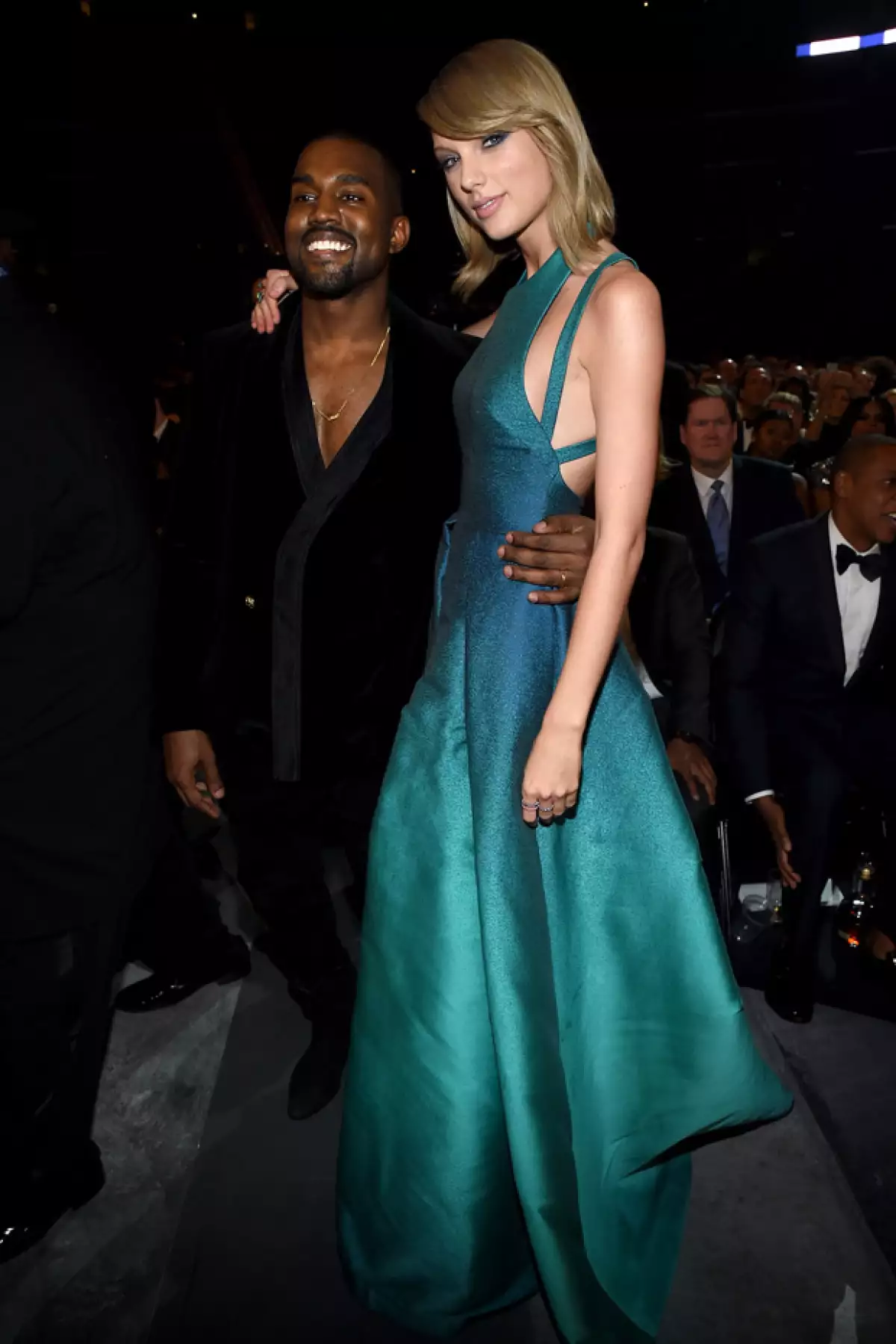 Kanye se portó como todo un caballero con Taylor en la pasada entrega de los Grammy.