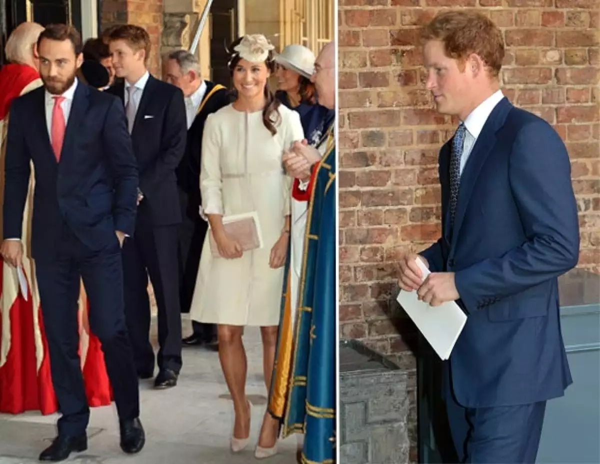 No hubo un código de vestimenta, sin embargo, hubieron dos colores que dominaron entre los 23 invitados al bautizo del príncipe George.