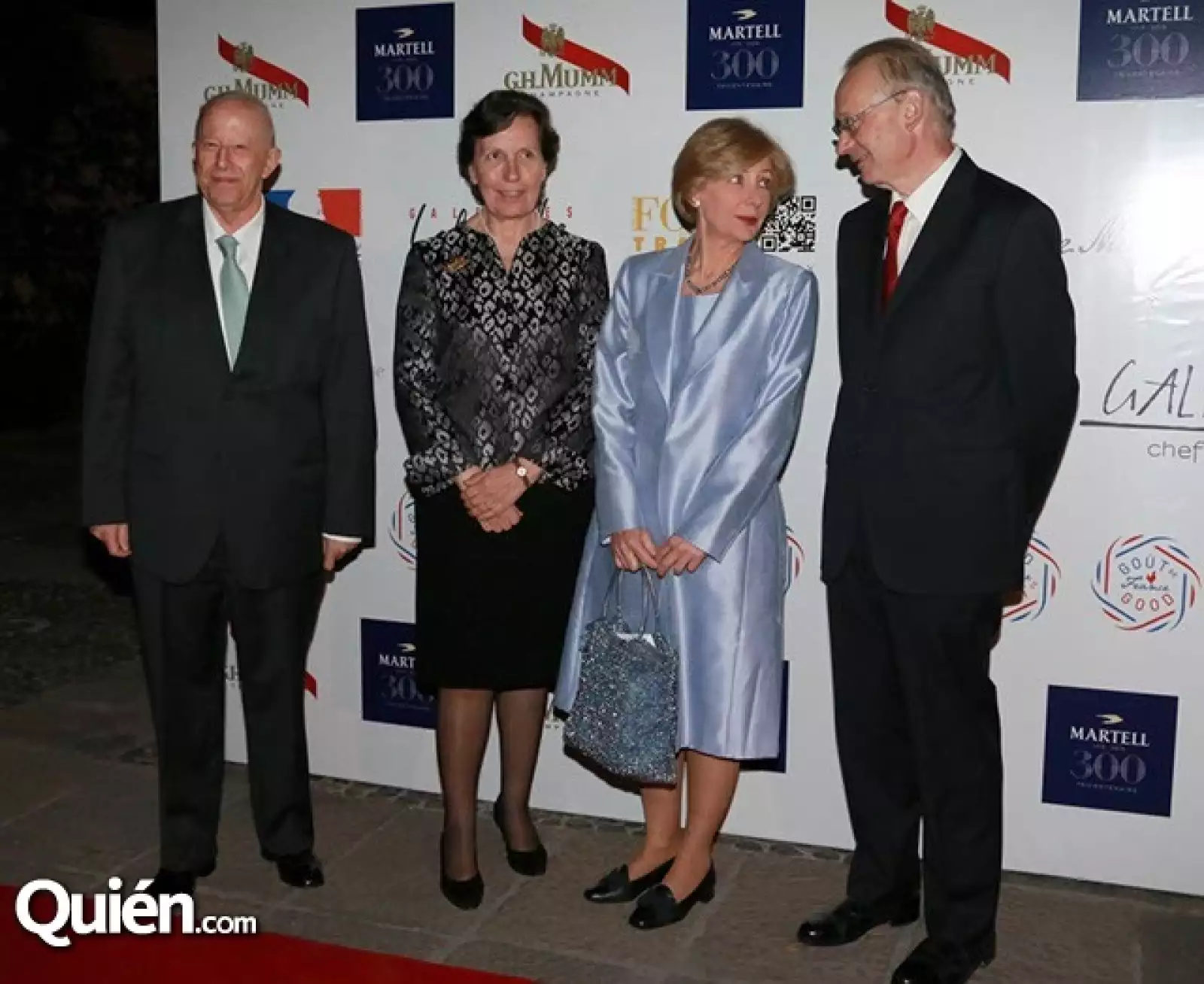 Claude Heller, Maryse Bossière, Adela Fuchs y Philippe Bossière