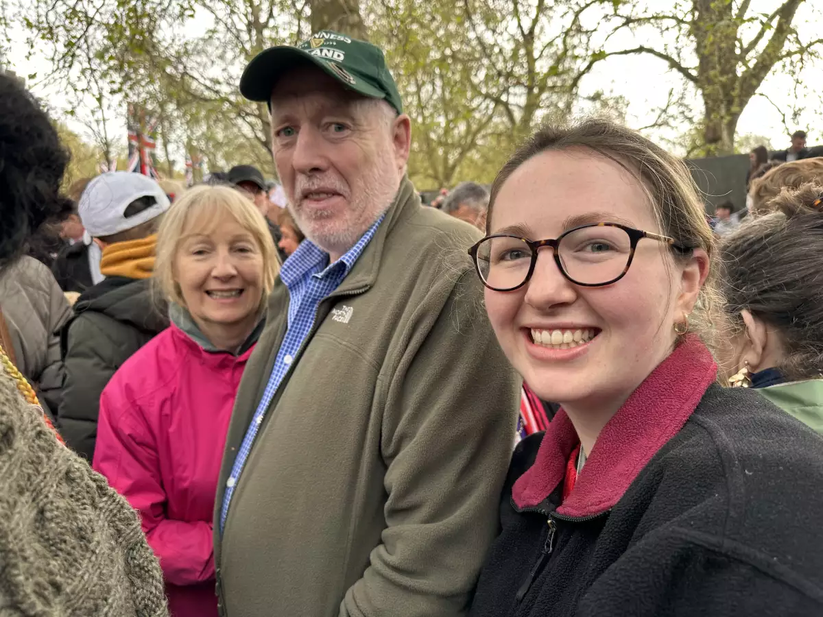 Becky Moon y su familia