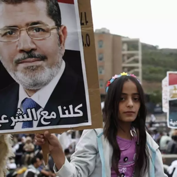 manifestacion a favor de mohamed mursi