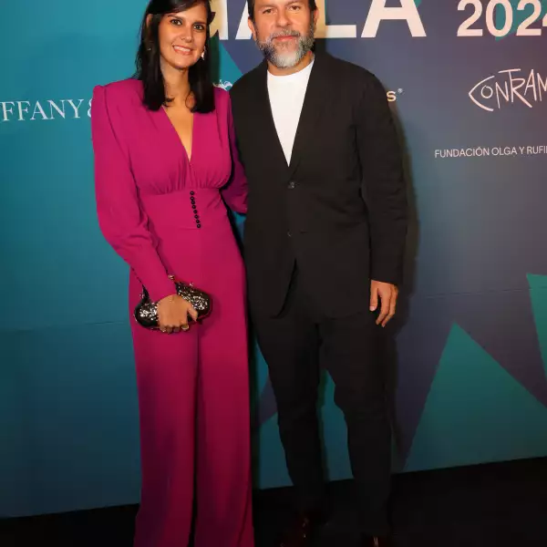 Claudia de Anda y chef Enrique Olvera 