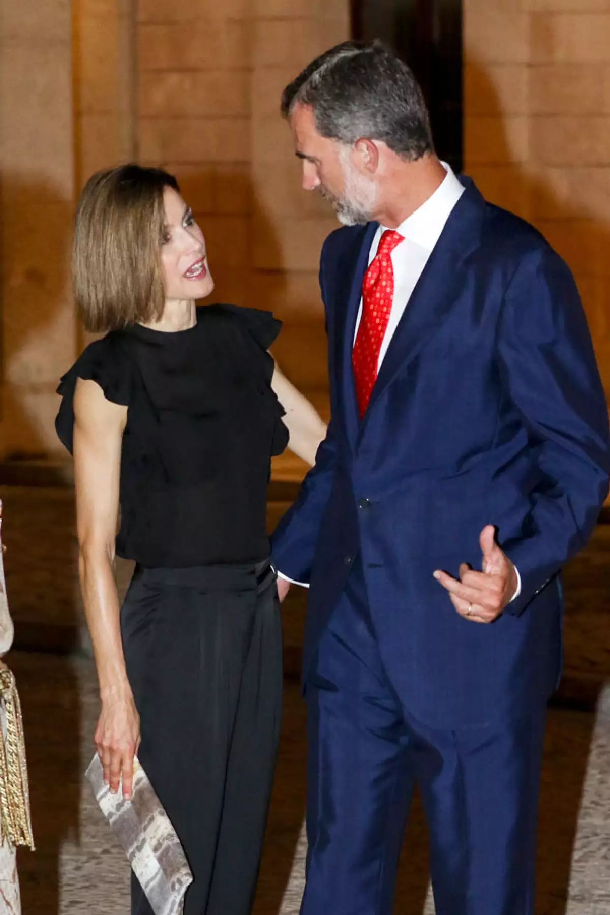 Los reyes atendieron una cena en Palma de Mallorca, a donde también asistió la reina Sofía.