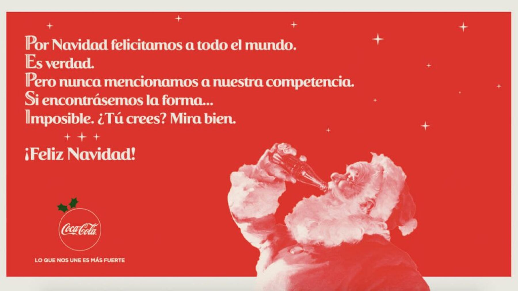 Coca Cola Utiliza Vallas Publicitarias Para Desearle Feliz Navidad A Pepsi