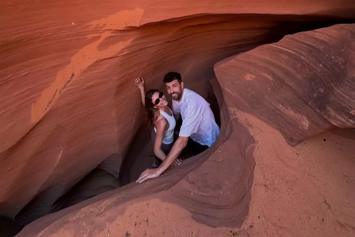 Gerard Piqué y Clara Chía en el Gran Cañón en Arizona
