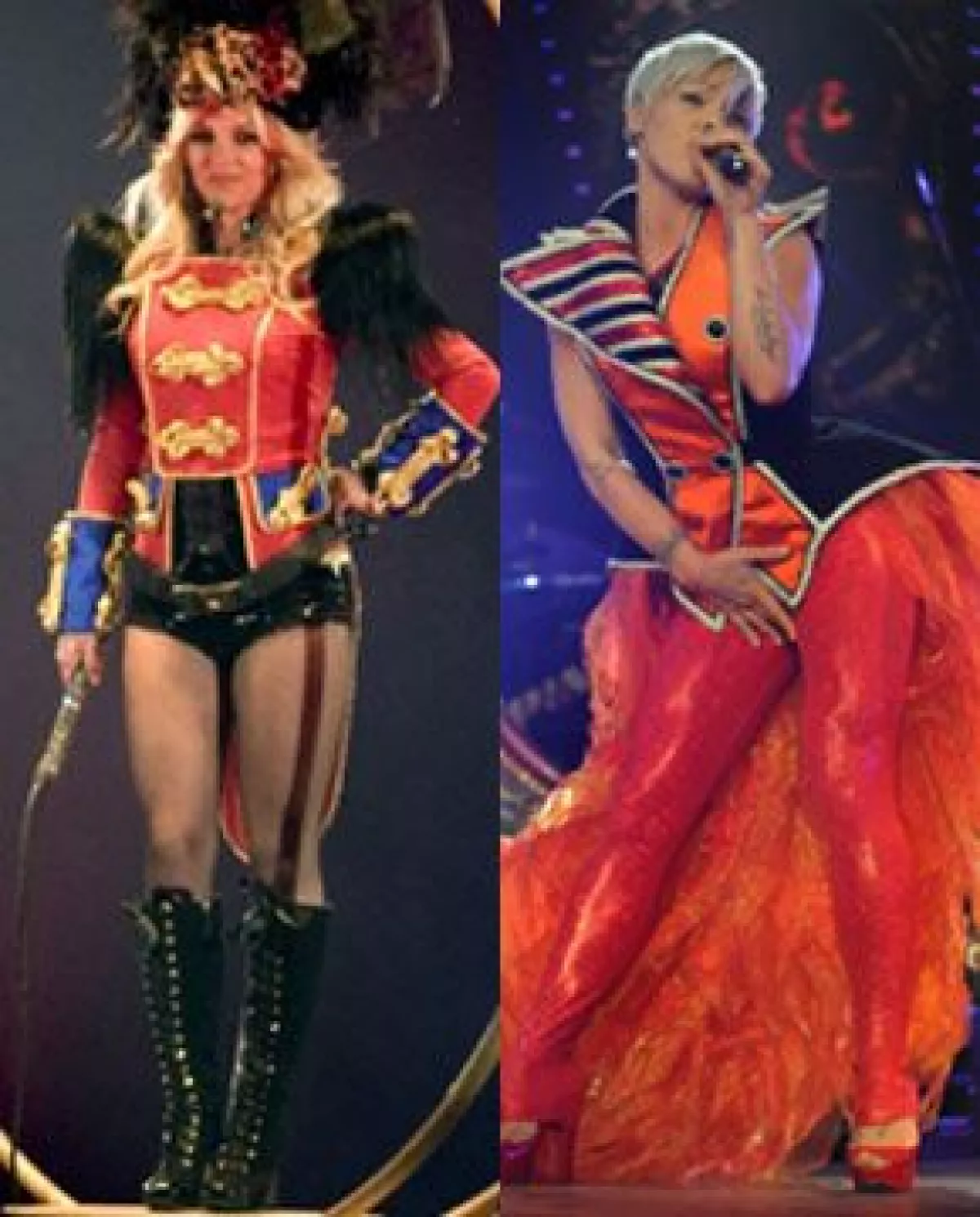 Las dos cantantes se encuentran en medio de la realización de su tour presentando el mismo tema central: el show de un circo.