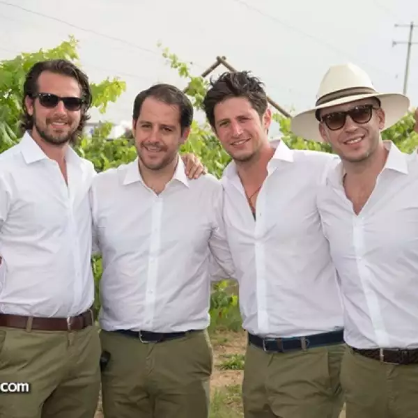 Los organizadores: Rodrigo Vélez,Stephan Álvarez,Joe García Luna y Fausto Visozo