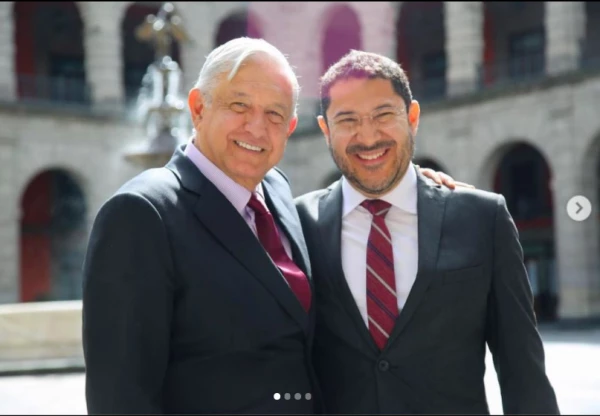 Andrés Manuel López Obrador y Martí Batres
