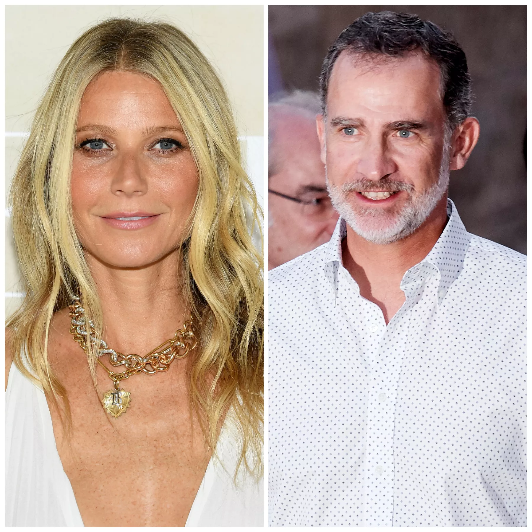 Gwyneth Paltrow y el Rey Felipe de España