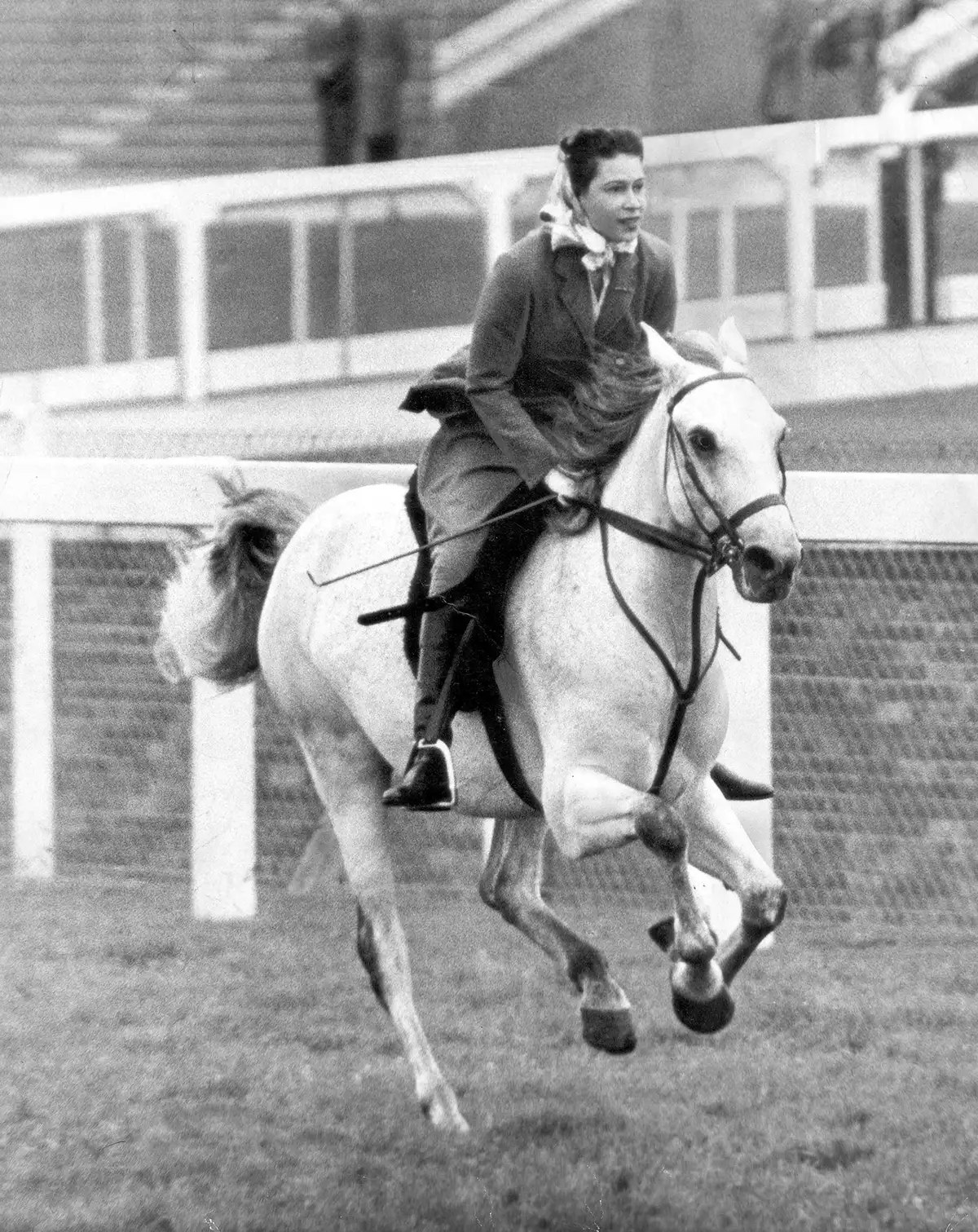 Royal Family Racing At Royal Ascot 1961.. Queen Elizabeth Ii. 11 O''clock And The Annual Royal Race Before The Official Racing Gets Started At Ascot Princess Alexandra Came Home First In A Close Finish To This Years Event With The Queen Finishing Six