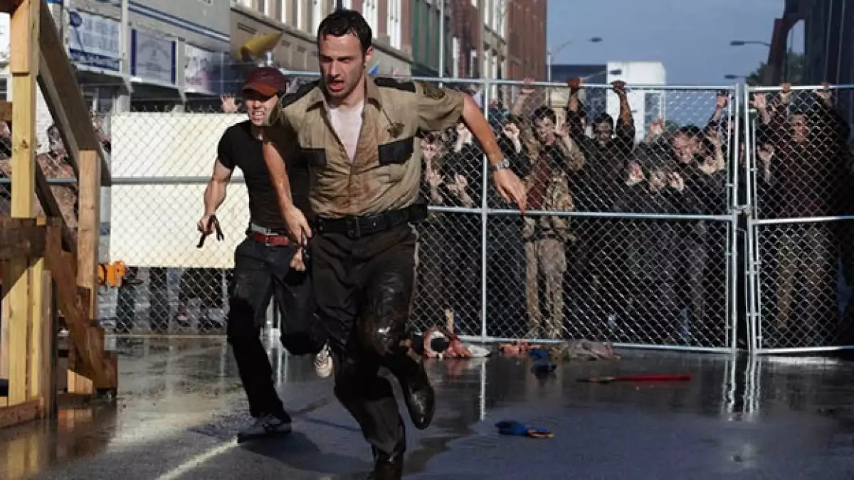 The Walking Dead escena escapatoria