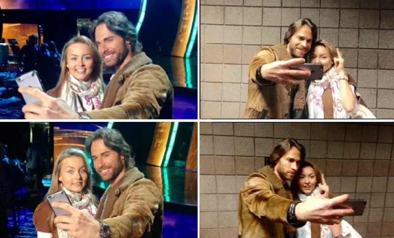 La pareja comparte los ensayos y fiestas previo a los Latin Grammy de esta noche durante los cuales serán los encargados de entregar un premio.