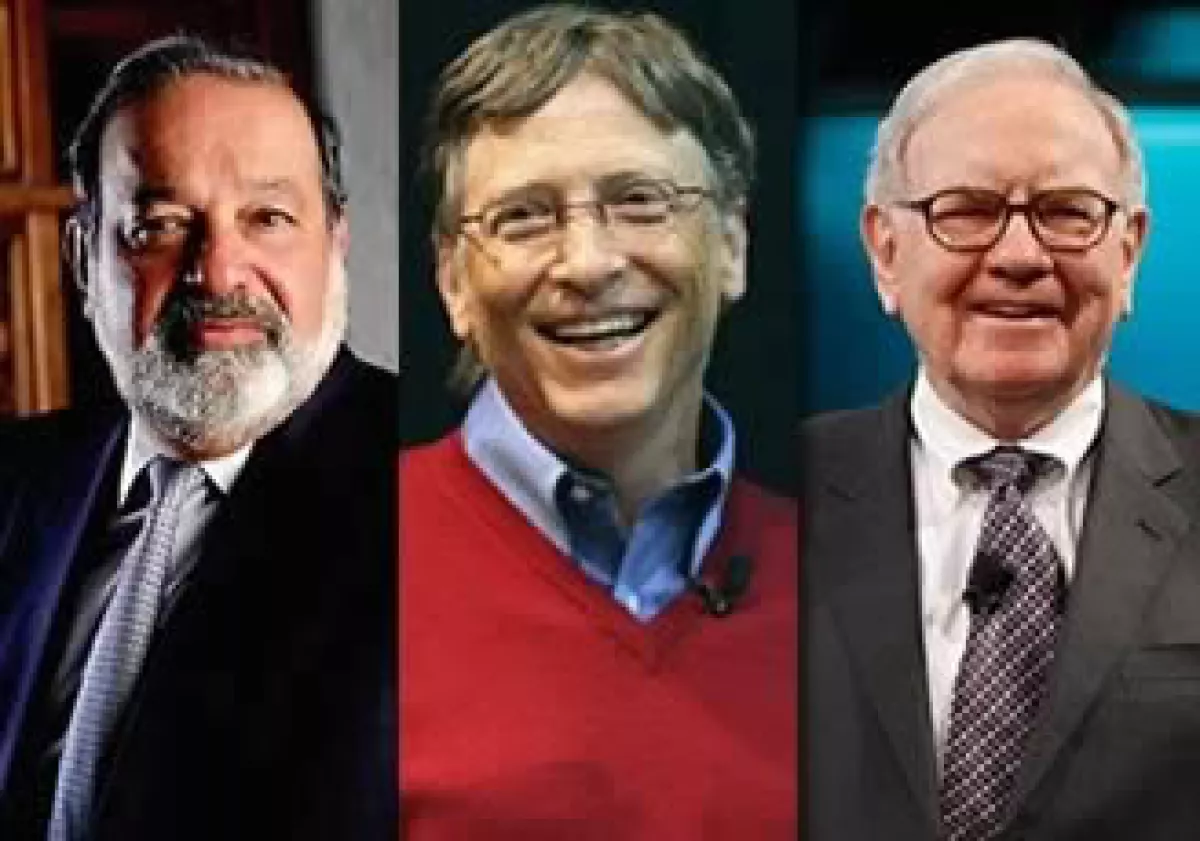 La fortuna de Slim, Gates y Buffett suma en conjunto 153,500 millones de dólares. (Foto arte: Jorge Rodríguez)