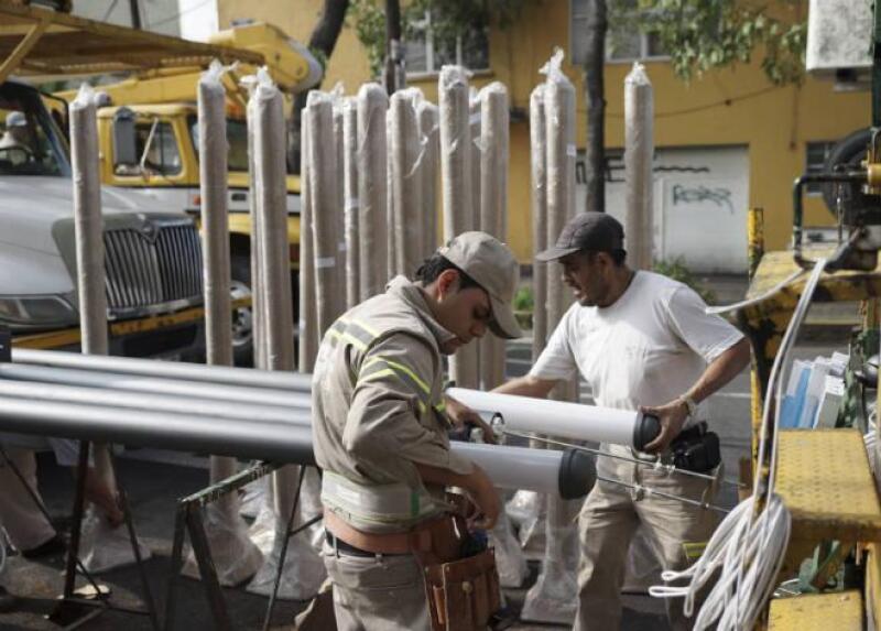 Alumbrado p�blico en la Ciudad de M�xico