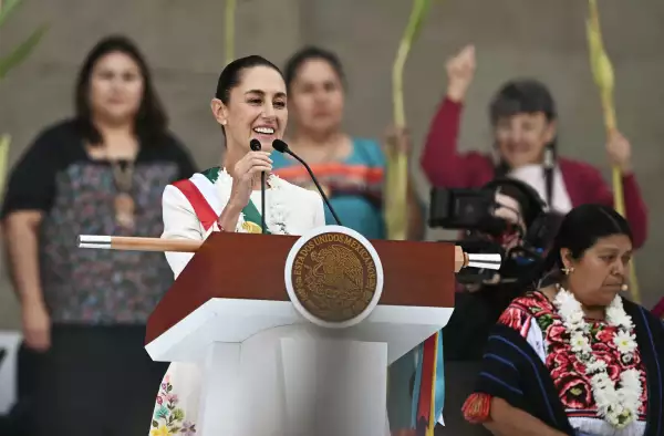 Sheinbaum en el Zócalo