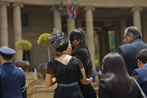 The Body Of Former South African President Nelson Mandela Lies In State