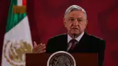 Andrés Manuel López Obrador, presidente de México, durante la conferencia.