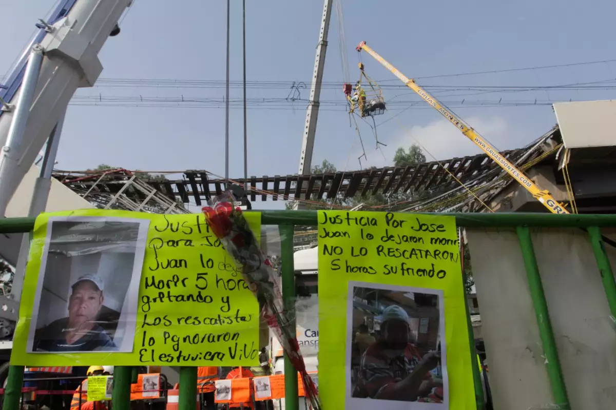 Imágenes de las víctimas tras el desplome en el Metro Olivos de la Línea 12. 