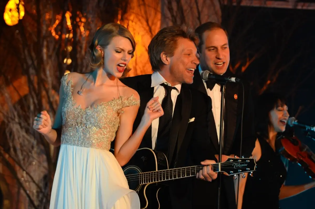 Taylor Swift, Bon Jovi y el príncipe William