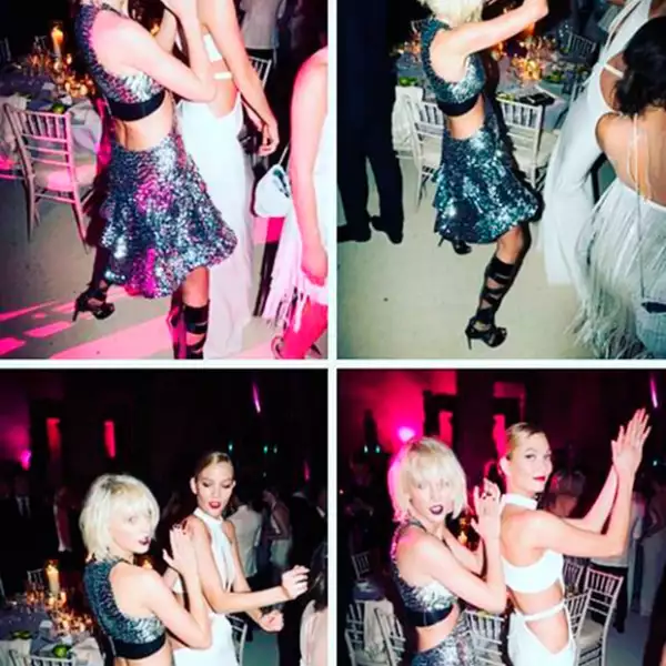 Taylor Swift se adueñó de la pista de baile y brilló junto a la top models.