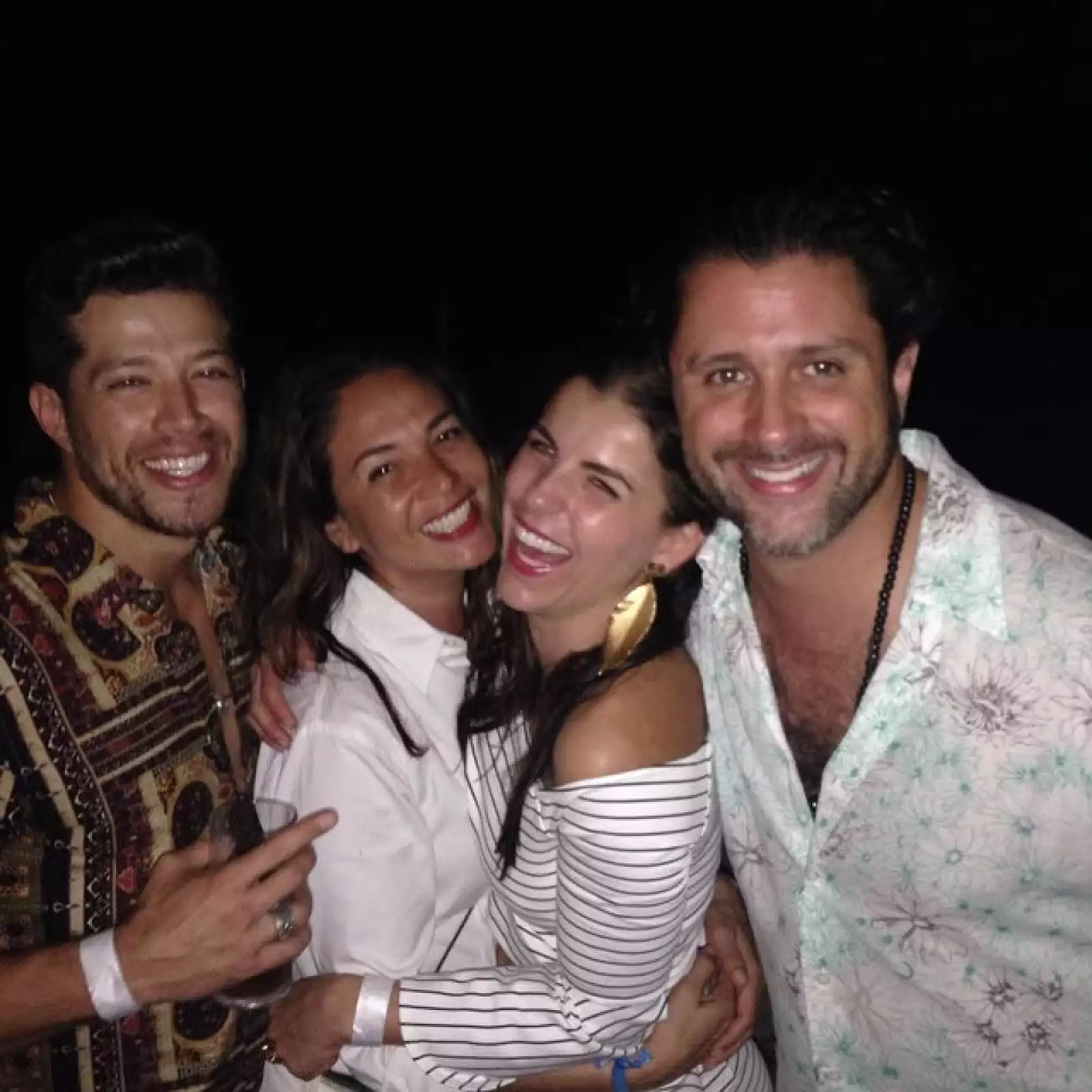 Yolanda Andrade recibió el año con mucha alegría.