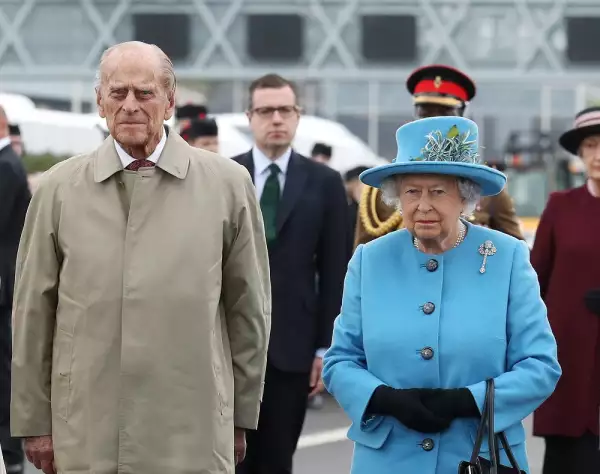 Duque de Edimburgo y la reina Isabel II