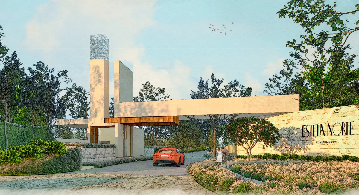 Render de Estela Norte, comunidad que se desarrolla en Mérida Yucatán
