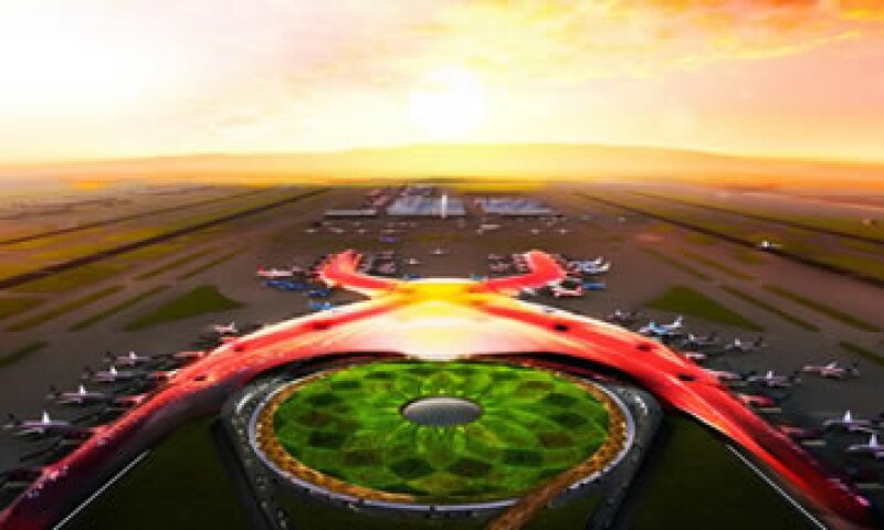 La nueva terminal será edificada al lado del actualmente saturado AICM. (Foto: Tomada de Presidencia.)