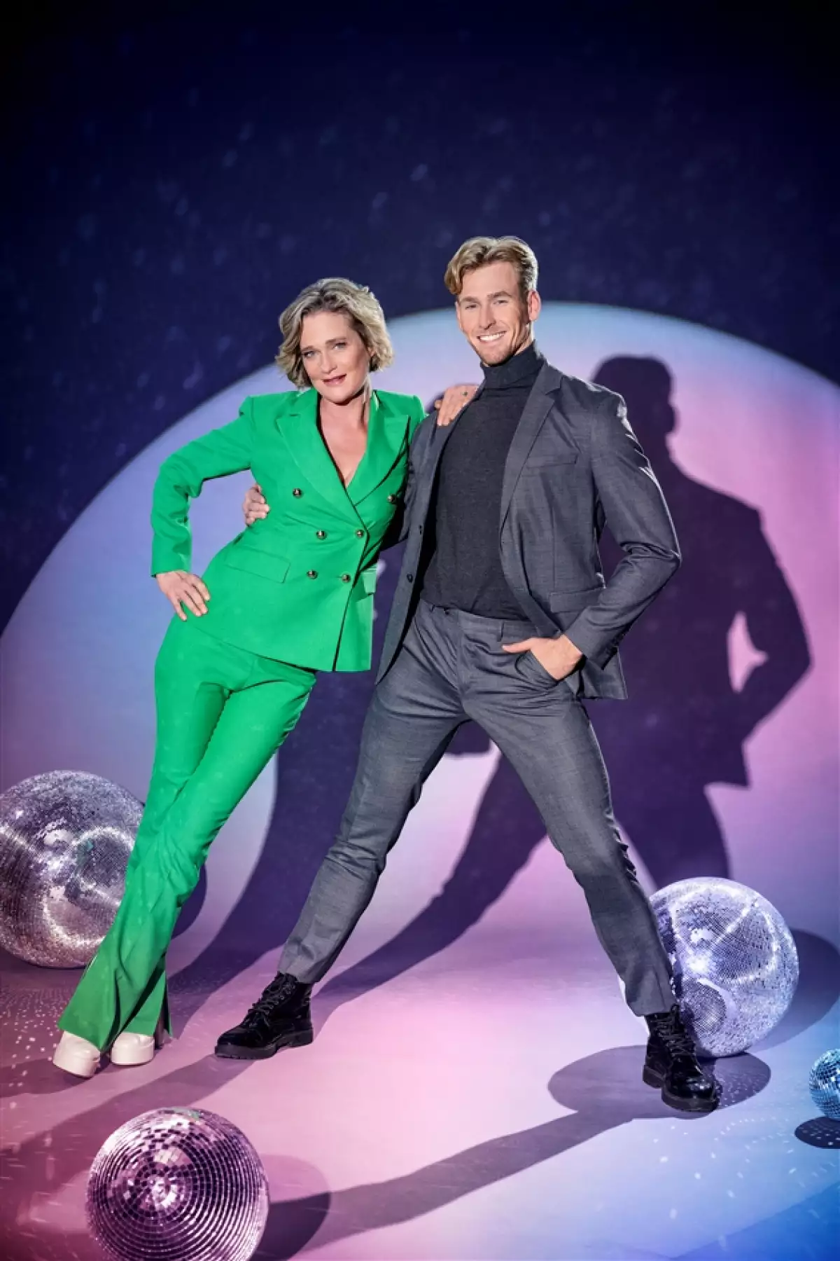 Delphine Boël y Sander Bos