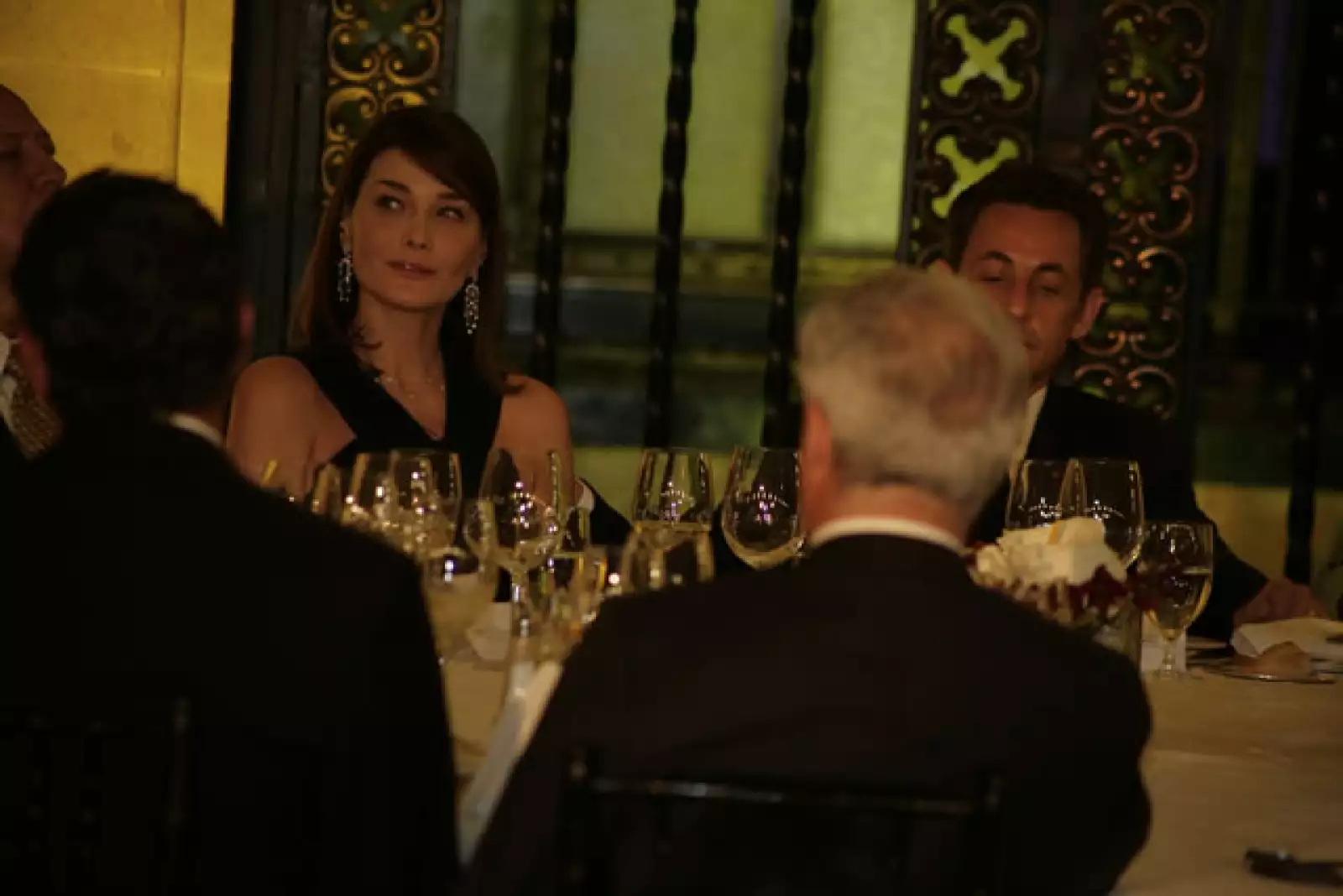Cena Sarkozy en Palacio Nacional