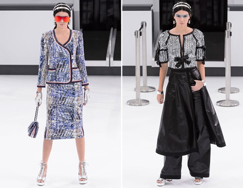 Kendall Jenner en el desfile de SS16 de Chanel.