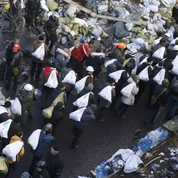 Protestas contra el gobierno en Ucrania