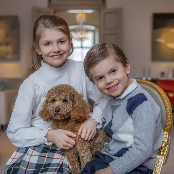 H.K.H. Prinsessan Estelle fotograferad på Haga slott inför sin 9-årsdag den 23 februari 2021