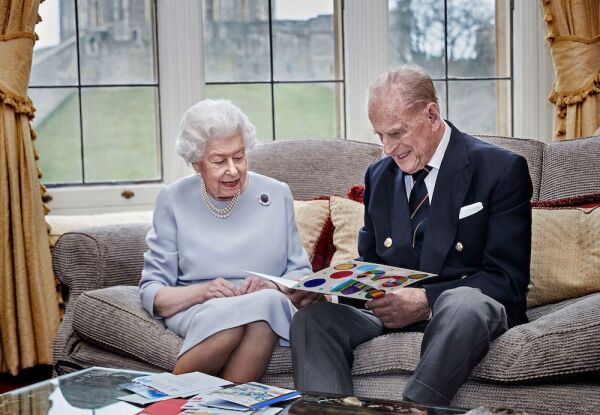 Queen Elizabeth and Prince Philip Duke Of Edinburgh 73rd Wedding Anniversary Official Portrait, Windsor, UK - 17 Nov 2020