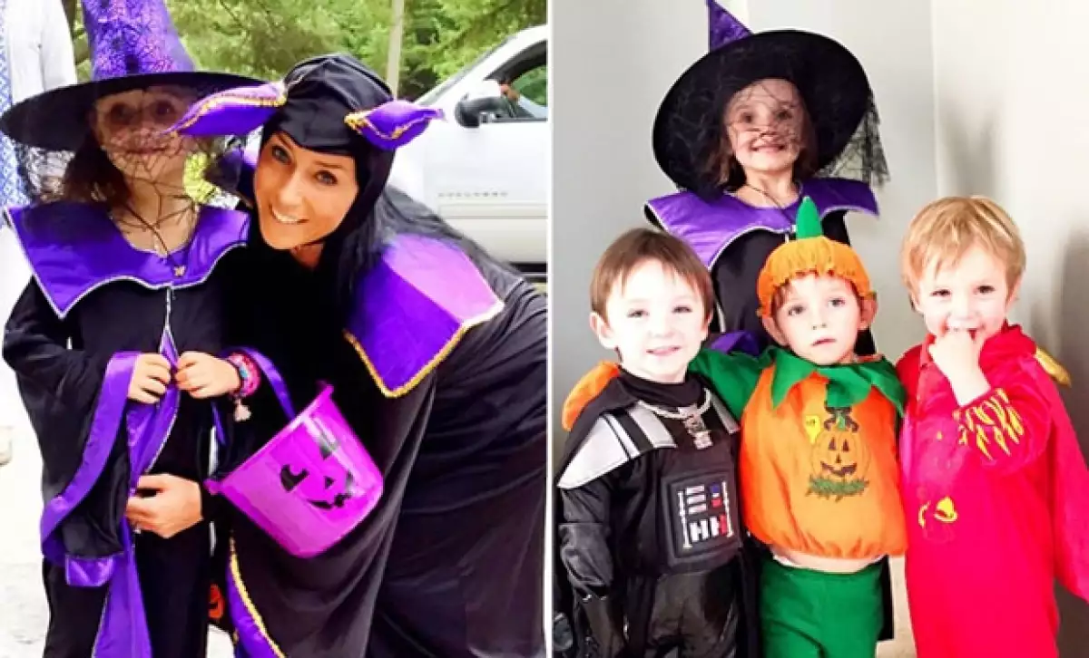 Inés ha demostrado involucrarse en todas las actividades de sus hijos, por lo que no dudó en disfrazarse con ellos.