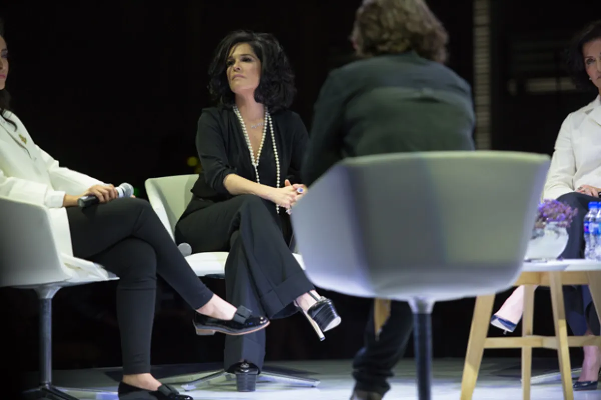 Martha Debayle participó ayer en el Women's Forum en México.