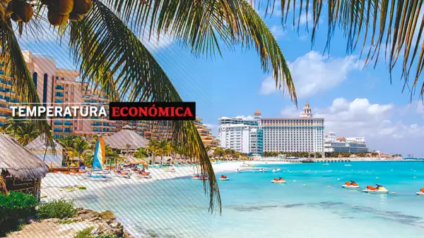 Aerial View of the tropical Caribbean beach
