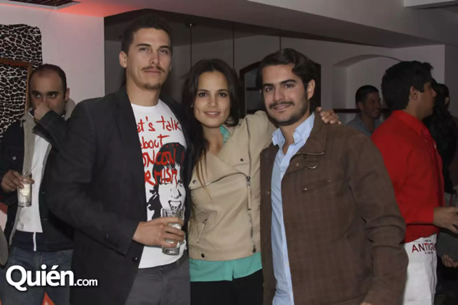 Bruno López,Juliana González y Rafa de la Mora