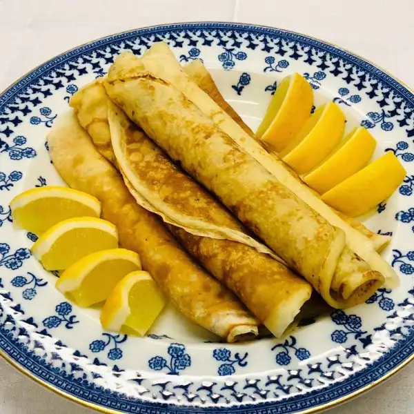 Pancakes de limón y azúcar