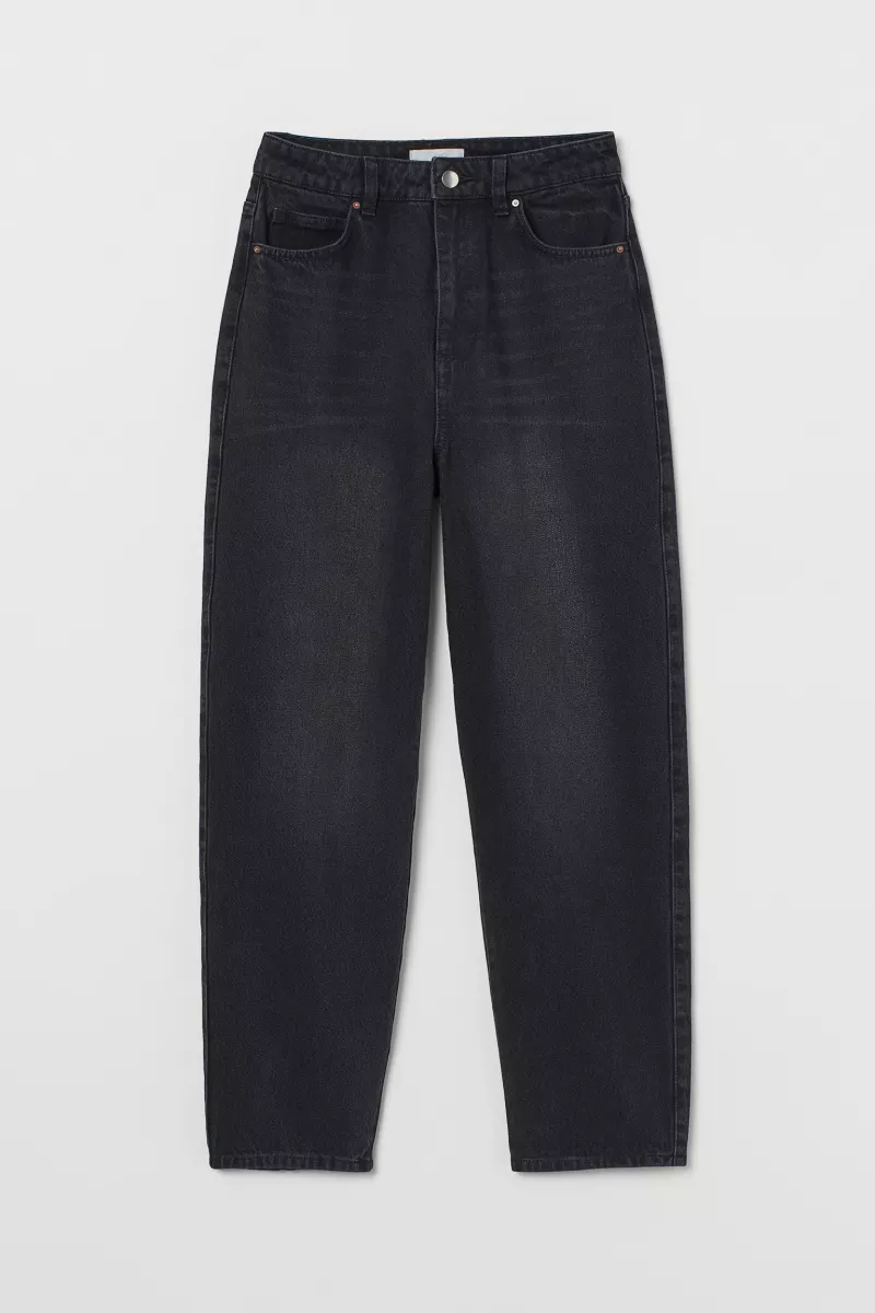 Mom jeans negros HM.jpeg