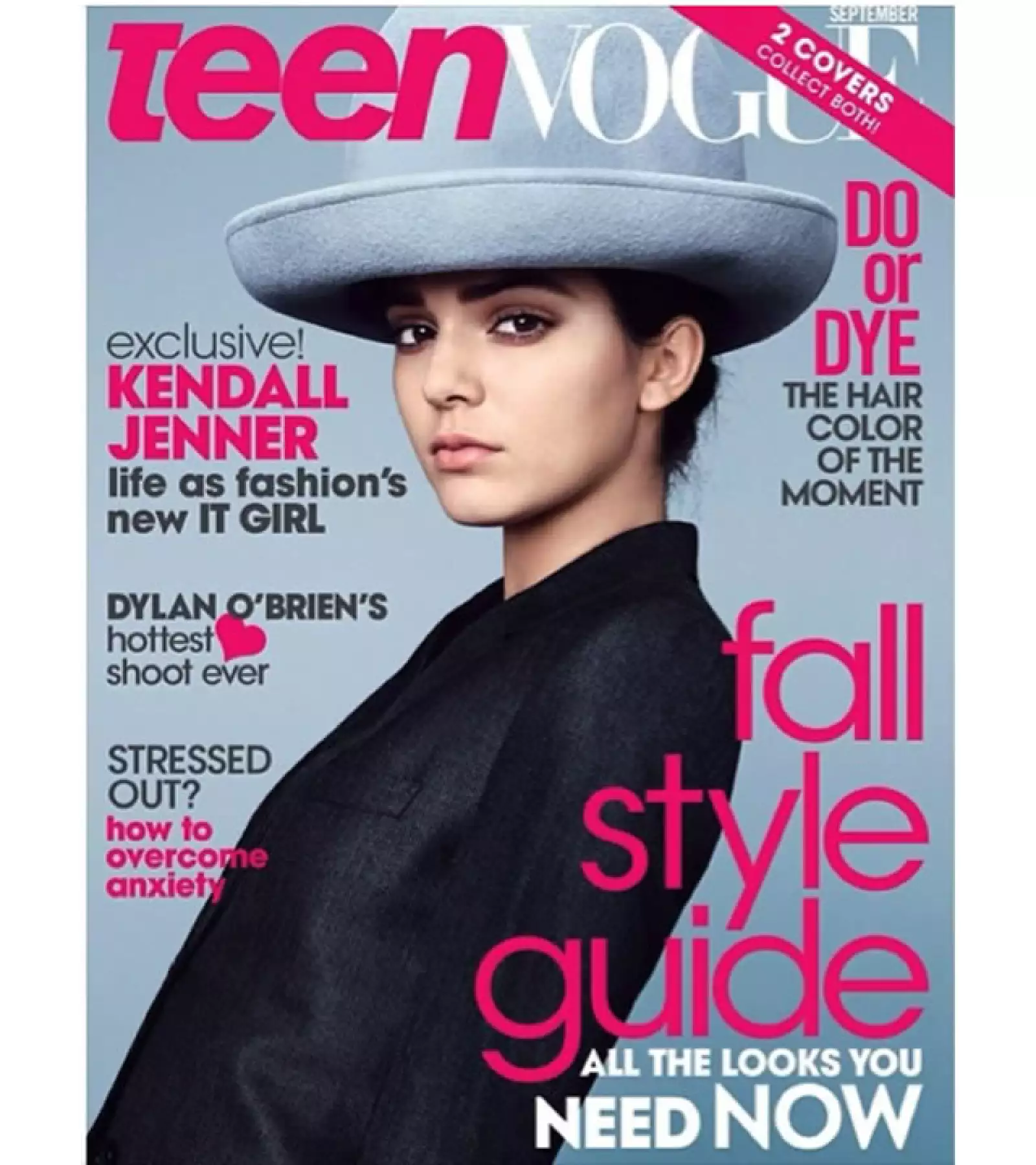 Kendall tiene portada doble en la edición de septiembre de Teen Vogue.