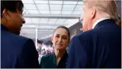 En la imagen, la presidenta Claudia Sheinbaum y su homólogo Donald Trump.
